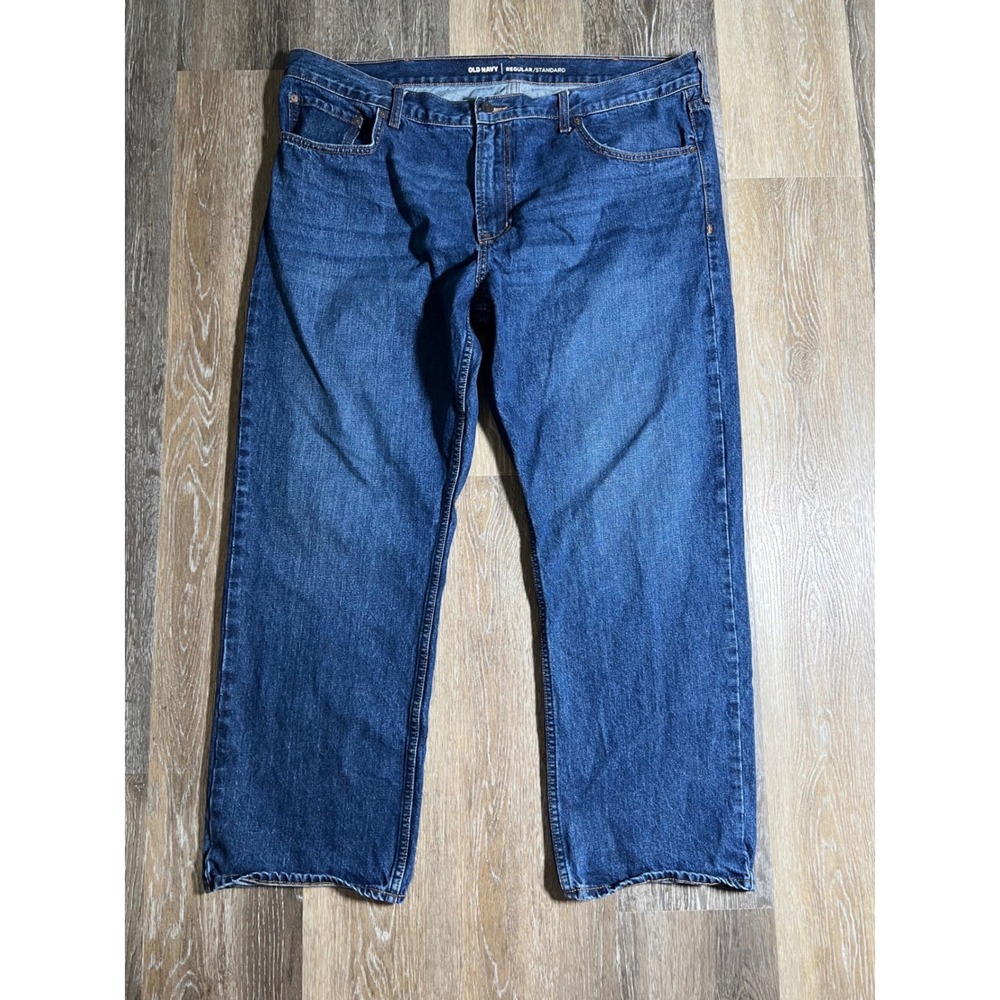 Old Navy Regular Standard Jeans Mens 42x30 Blue Excellent Straight Leg Cotton